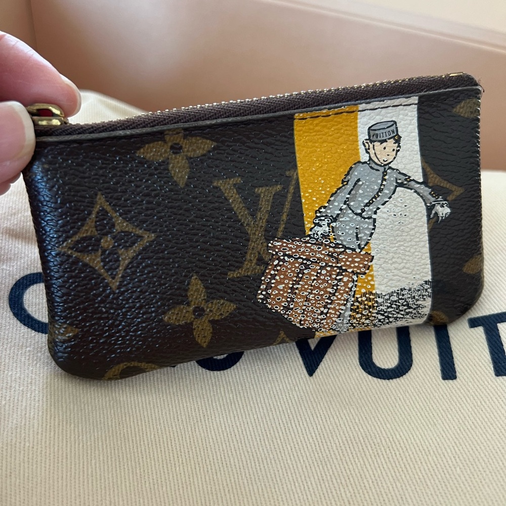 Louis Vuitton Monogram Key Cles/ Coin Pouch with Groom Bell boy